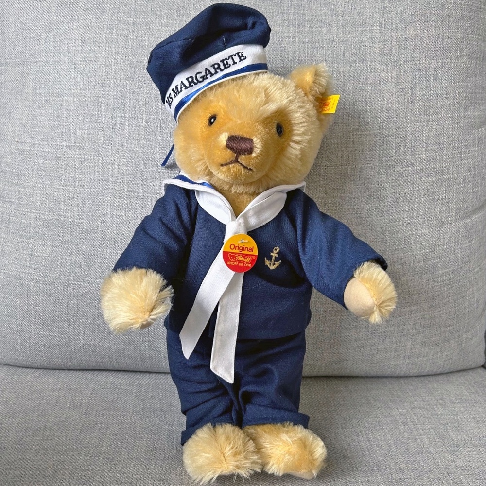 Steiff Mask Teddy Bear Sailor 1997 Vintage stuffed bear